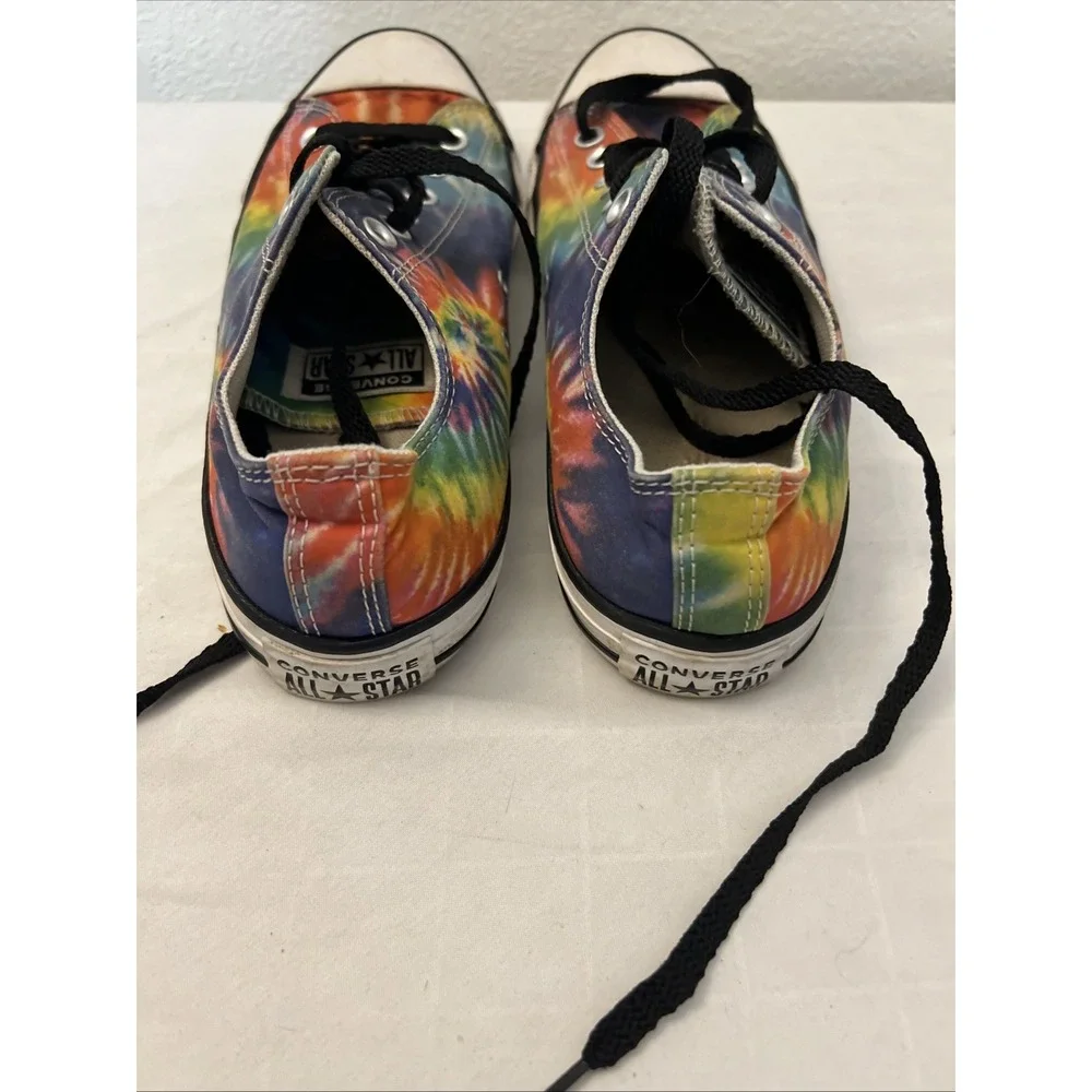 Unisex TIE DYE CONVERSE ALL STAR CHUCK TAYLOR SNEAKERS Women 7 Men 9 Rainbow - Picture 3 of 8
